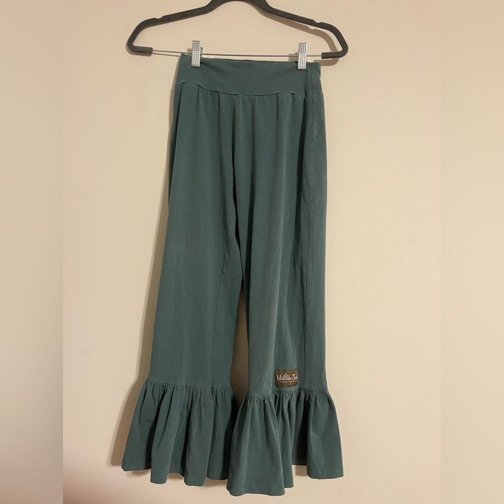 Matilda Jane Green Ruffle Pants